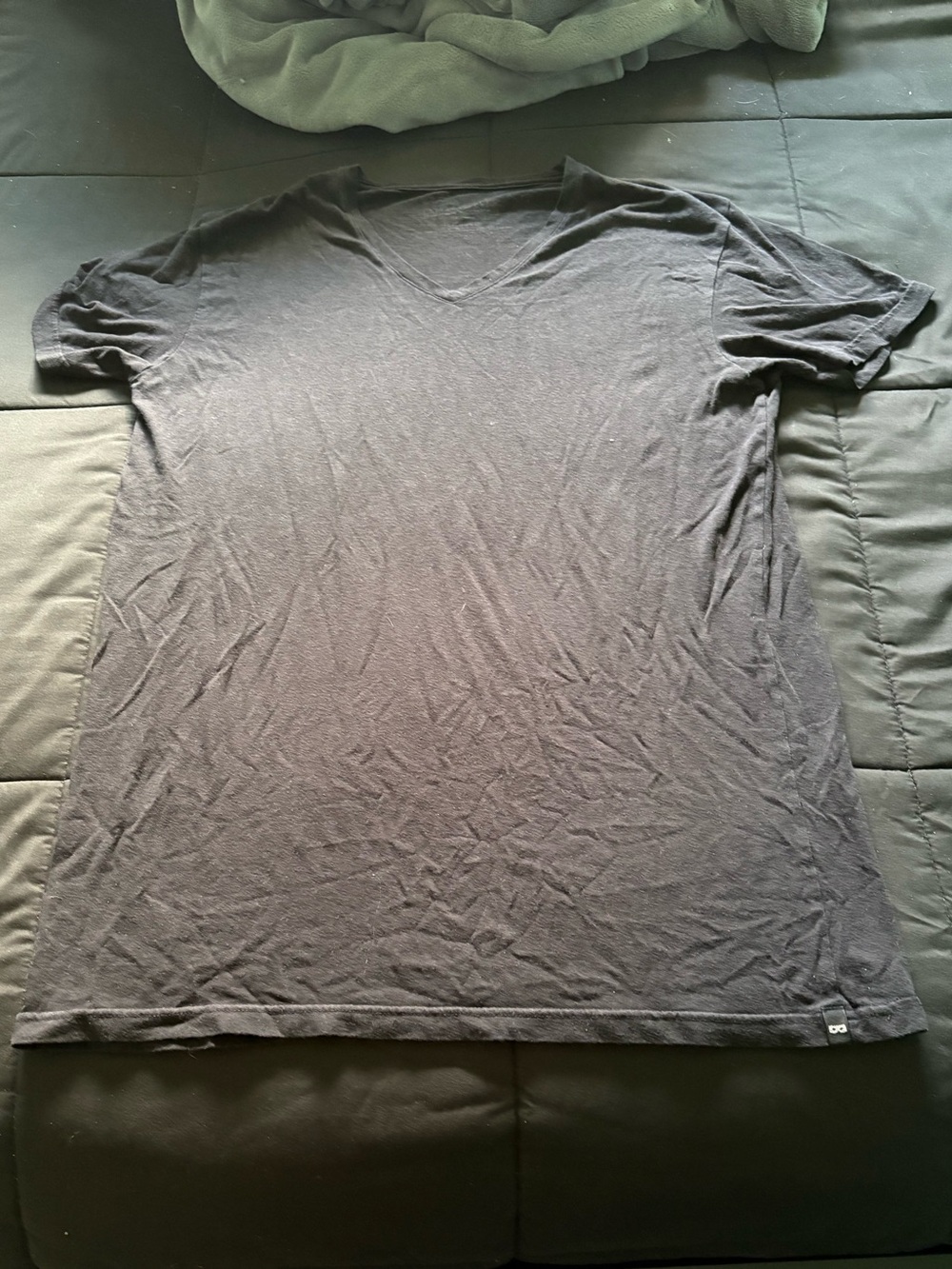 Men's V-Neck T-Shirt in Black
